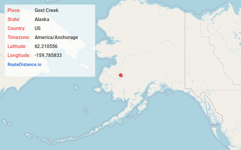 Map of Gost Creek