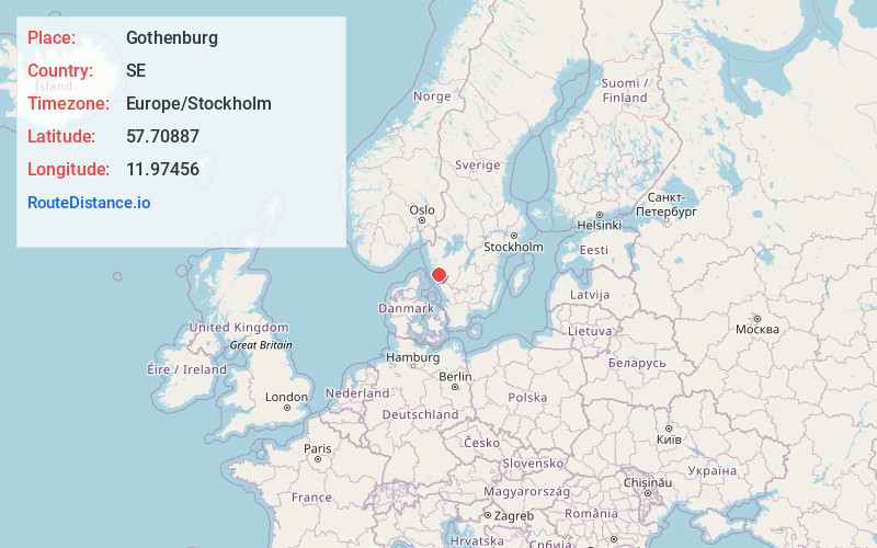 Map of Gothenburg