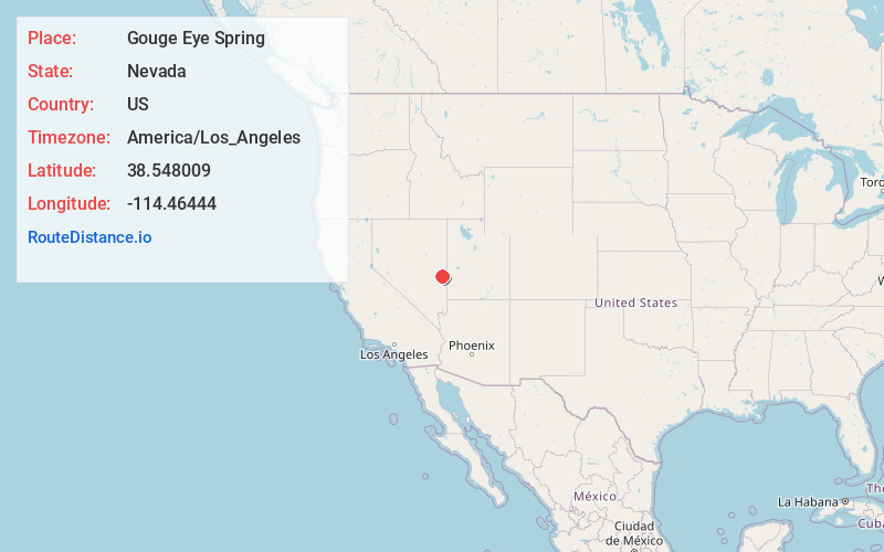 Map of Gouge Eye Spring