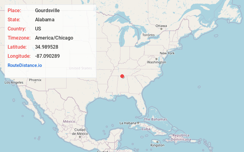 Map of Gourdsville