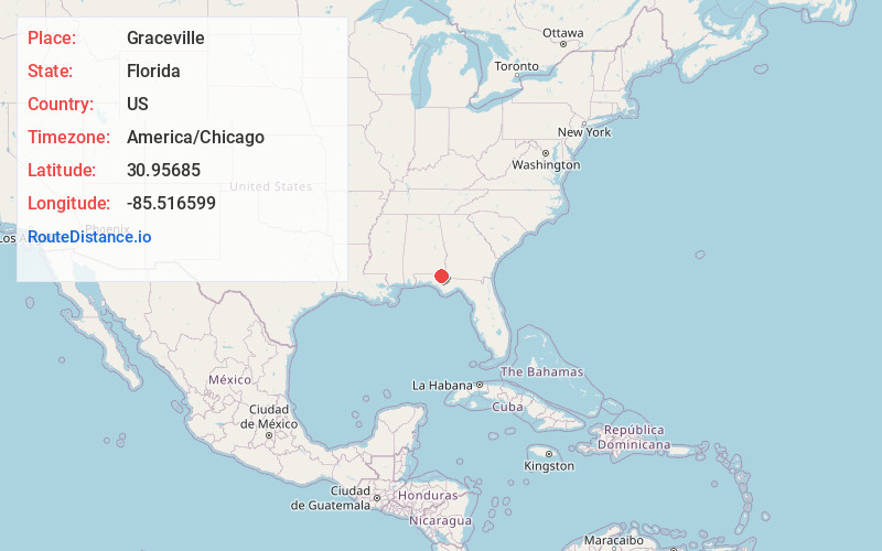 Map of Graceville
