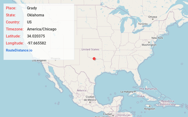 Map of Grady