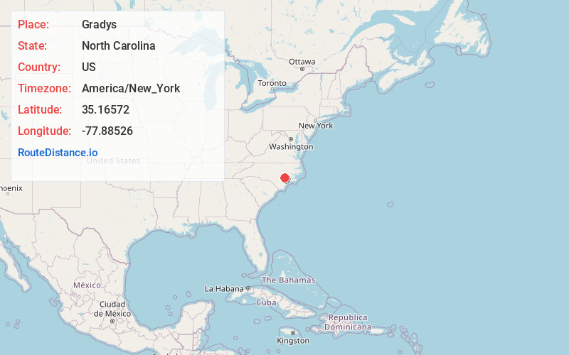 Map of Gradys