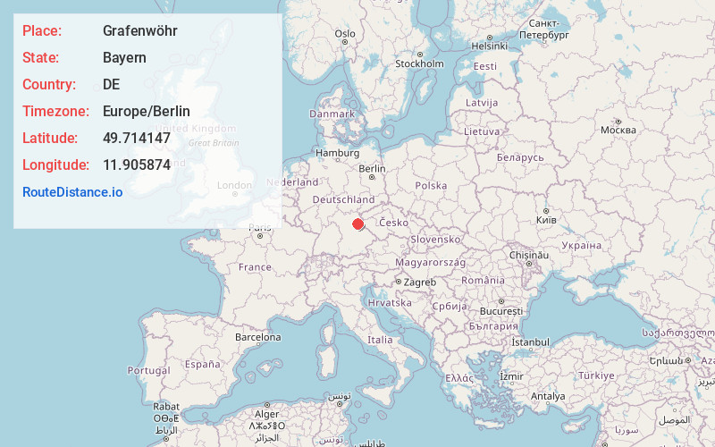 Map of Grafenwöhr