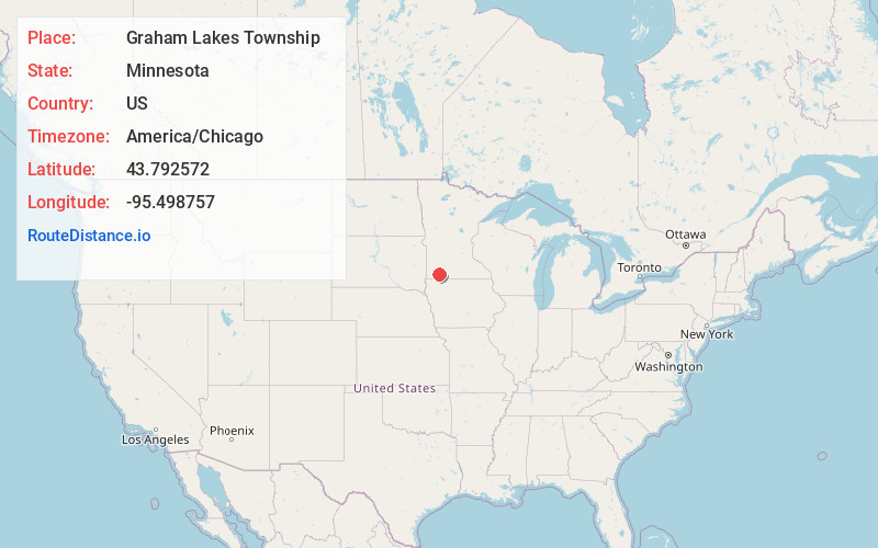 Map of Graham Lakes Township
