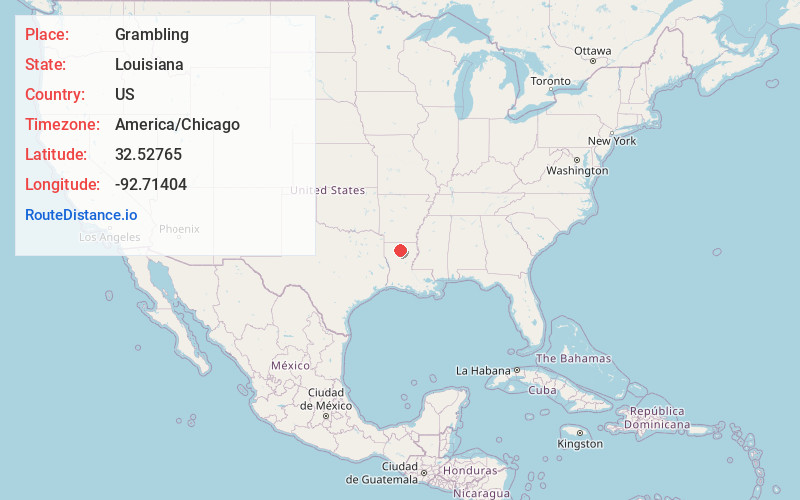 Map of Grambling