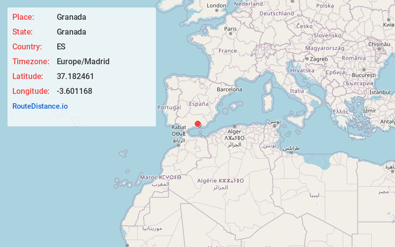 Map of Granada
