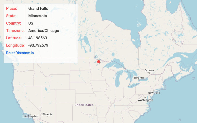 Map of Grand Falls