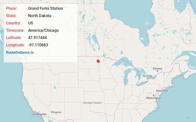 Map of Grand Forks Station