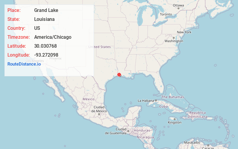Map of Grand Lake