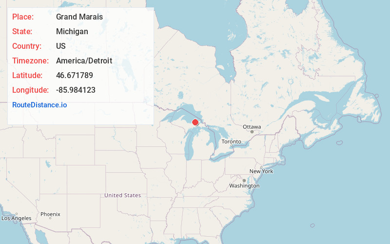Map of Grand Marais