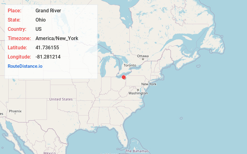 Map of Grand River