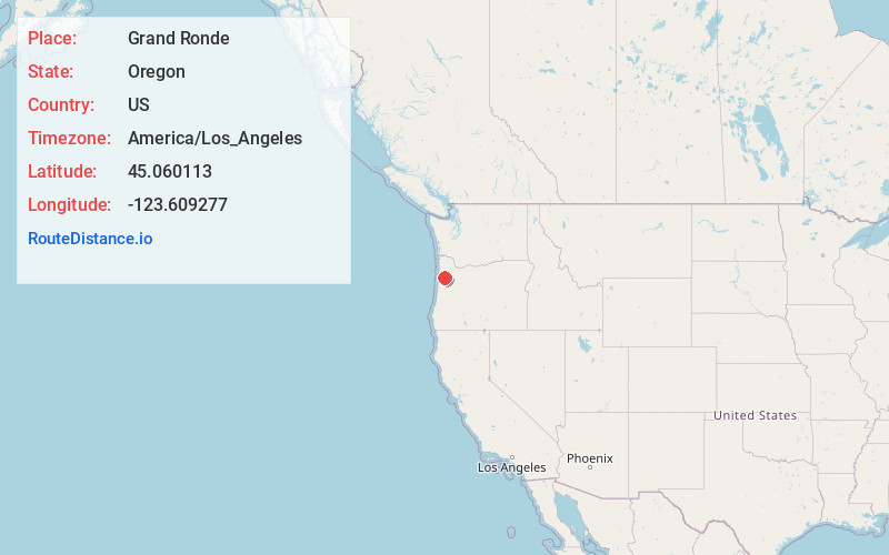 Map of Grand Ronde