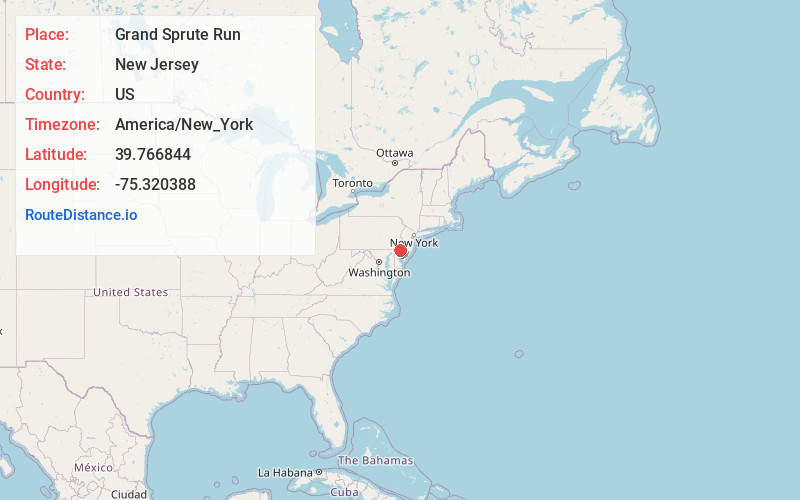 Map of Grand Sprute Run