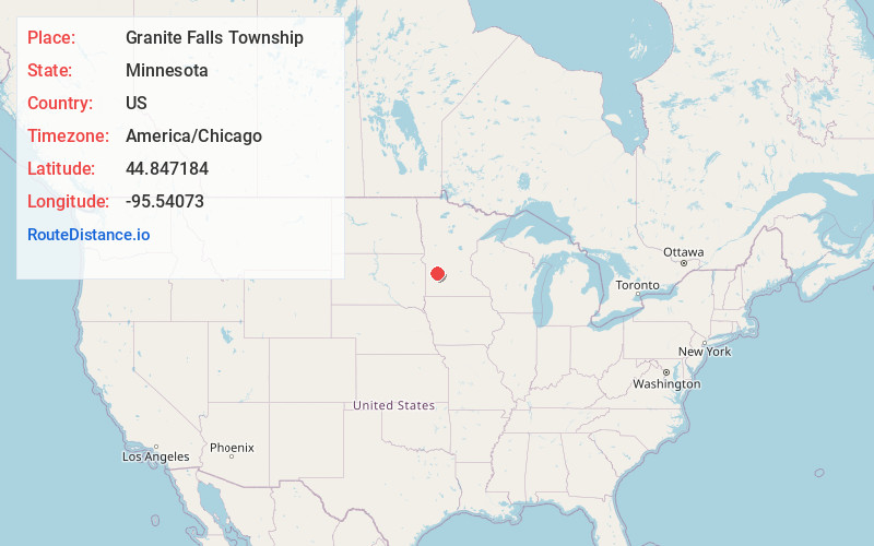 Map of Granite Falls Township