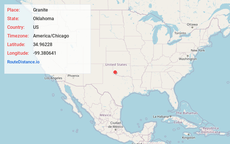 Map of Granite