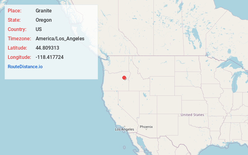 Map of Granite