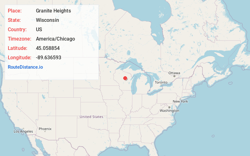Map of Granite Heights