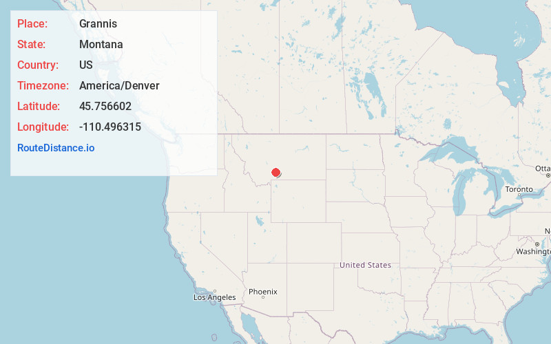 Map of Grannis