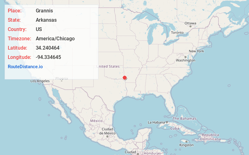 Map of Grannis
