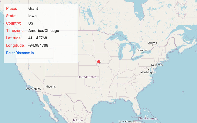 Map of Grant