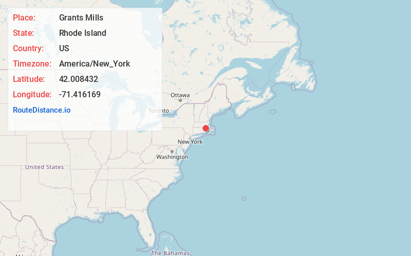 Map of Grants Mills