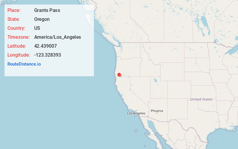 Map of Grants Pass