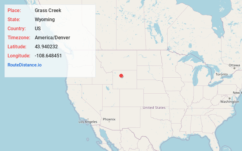 Map of Grass Creek