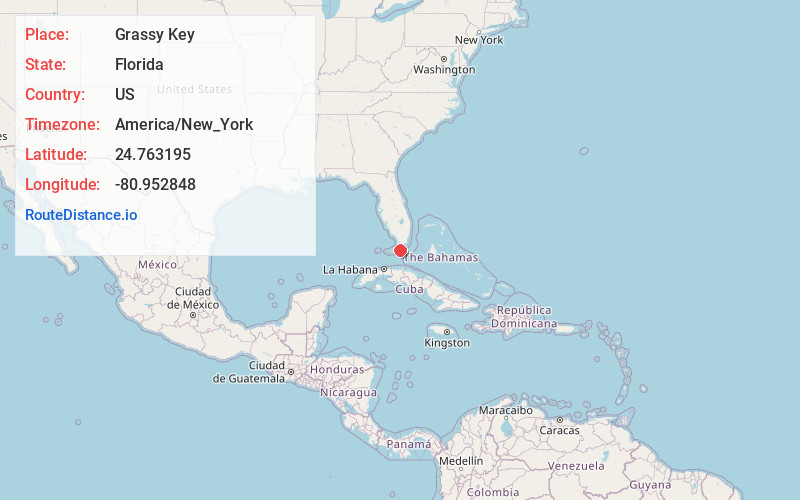 Map of Grassy Key
