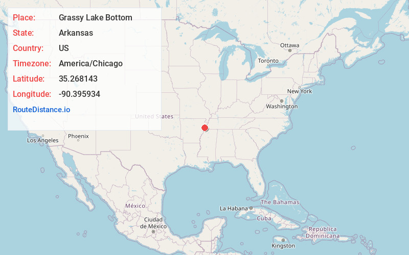 Map of Grassy Lake Bottom