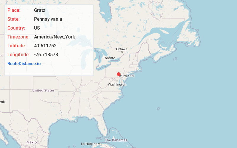 Map of Gratz
