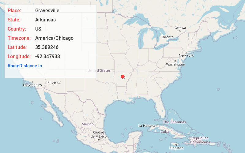 Map of Gravesville