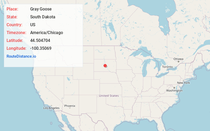 Map of Gray Goose