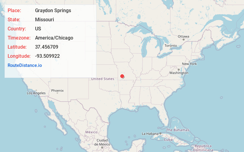 Map of Graydon Springs