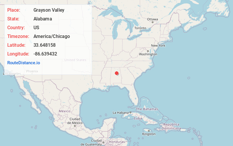 Map of Grayson Valley