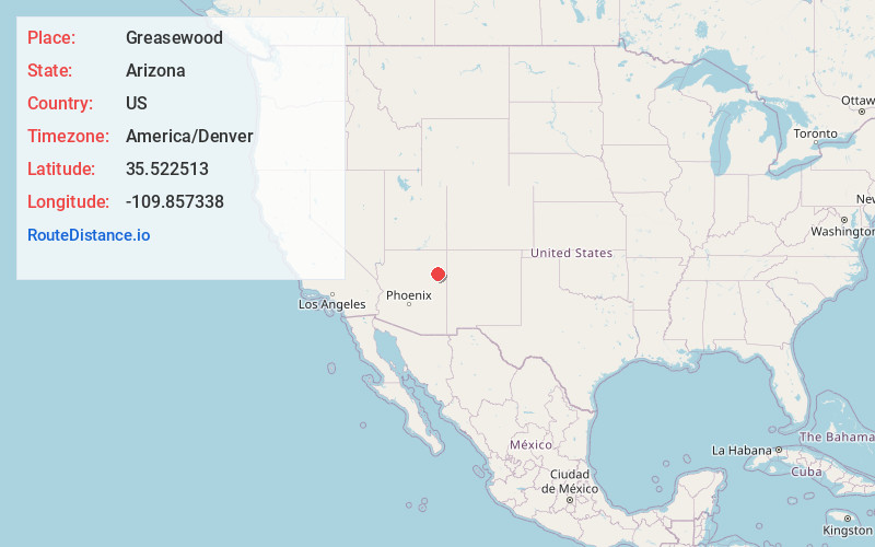 Map of Greasewood