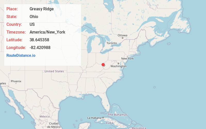 Map of Greasy Ridge