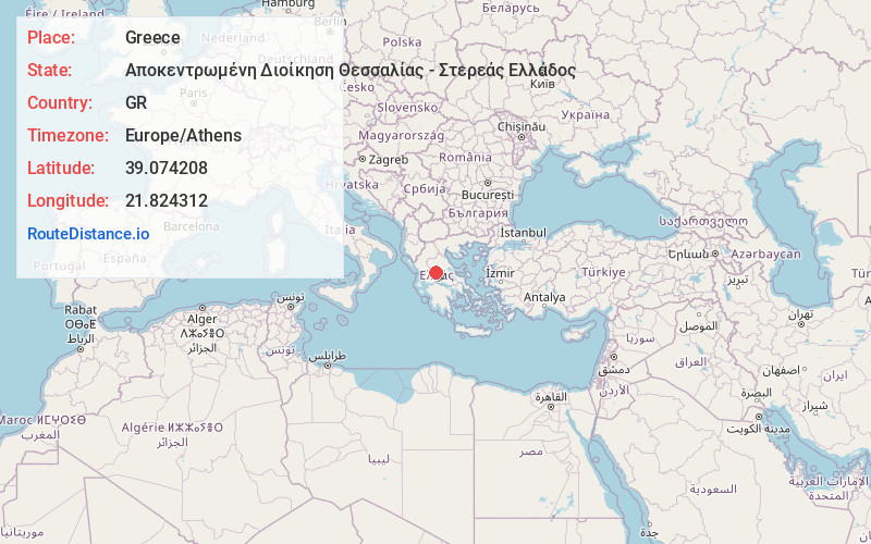 Map of Greece