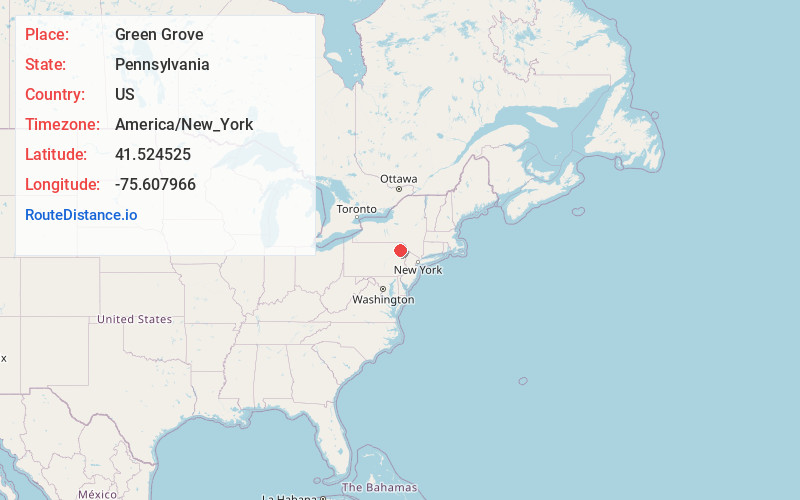 Map of Green Grove