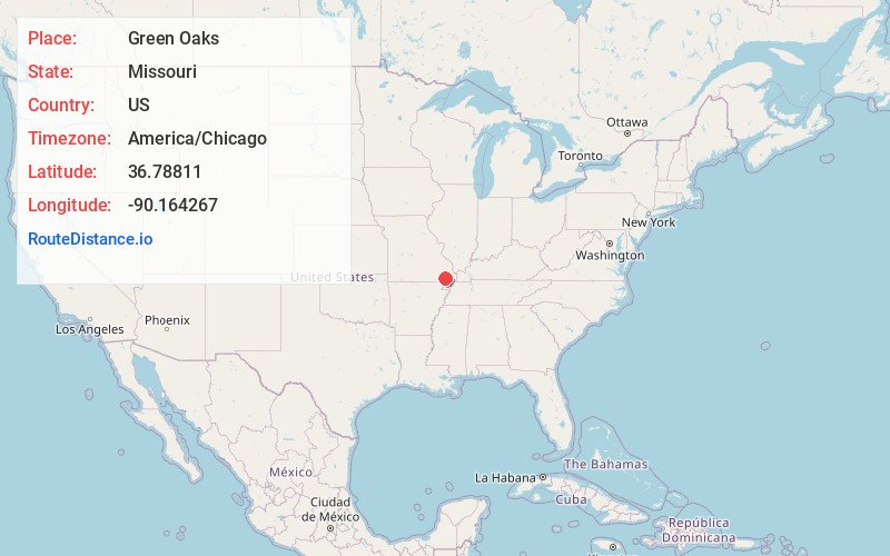 Map of Green Oaks