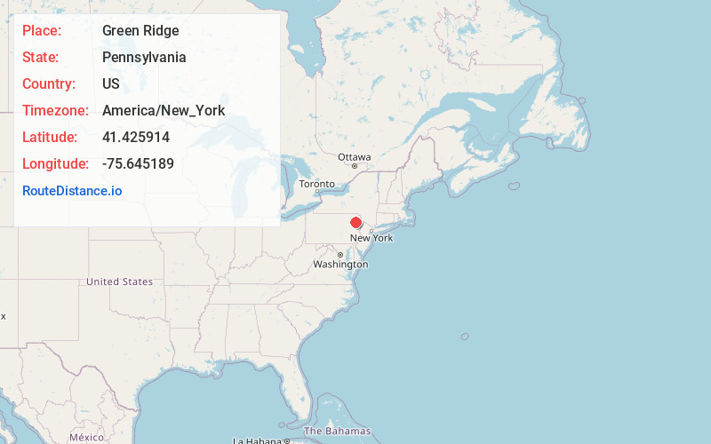 Map of Green Ridge
