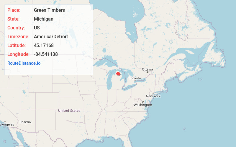 Map of Green Timbers