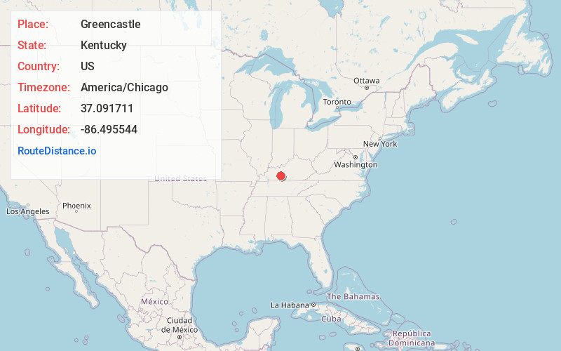 Map of Greencastle
