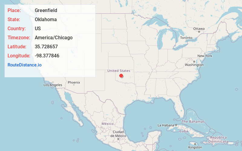 Map of Greenfield