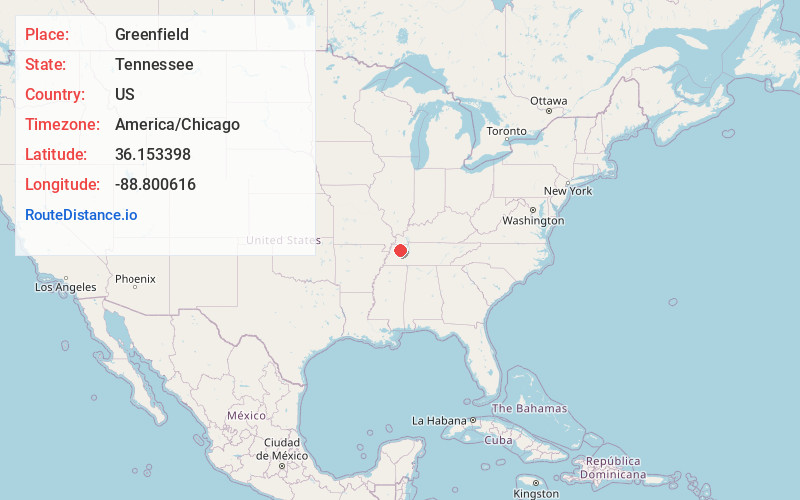 Map of Greenfield