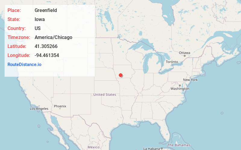 Map of Greenfield