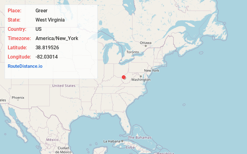 Map of Greer
