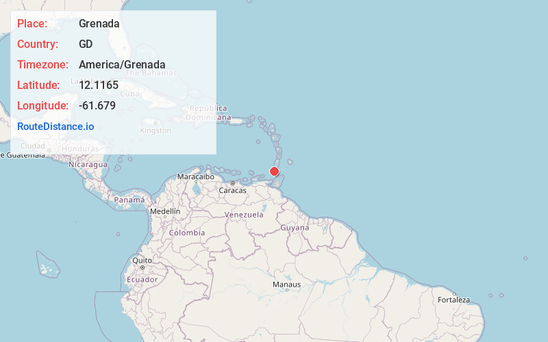 Map of Grenada