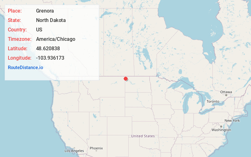 Map of Grenora