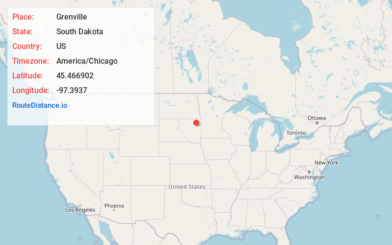 Map of Grenville